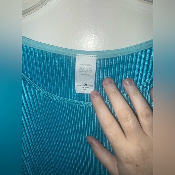 Blue Top and Floral Skirt Set - Picture 3 of 5